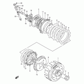Схема вузла: Зчеплення для Suzuki DR650 DR650RE