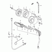 Схема узла: Спидометр (Model t) для Suzuki GSX600 Katana