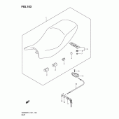 Схема узла: Сиденье для Suzuki GSX650