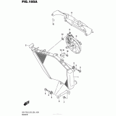 Схема вузла: Радіатор (Gsx-R750L5 E03) для Suzuki GSX-R750
