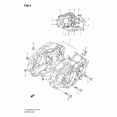 Схема вузла: Картер двигуна для Suzuki DR125