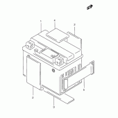 Схема вузла: Акумулятор для Suzuki TS185