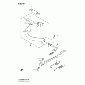 Схема вузла: Підставка & Лапка гальма для Suzuki VLR1800 Intruder C1800R/ Boulevard C109R