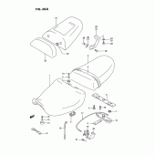 Схема вузла: Сидіння (Model r) для Suzuki GSX-R750