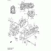 Схема узла: Картер двигателя для Suzuki UC125 Epicuro