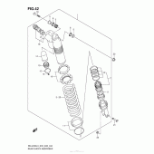 Схема узла: Rear Shock Absorber (Rm-Z450L3 E03) для Suzuki RM-Z450