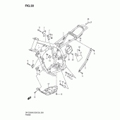Схема узла: Рама для Suzuki DR-Z250