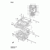 Схема узла: Картер двигателя для Suzuki GS500