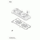 Схема узла: Клапанная крышка для Suzuki GSX-R600