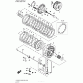 Схема вузла: Зчеплення Suzuki VL1500 Boulevard C90T