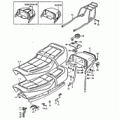 Схема вузла: Сидіння для Suzuki GS1000