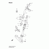 Схема узла: Рулевая траверса для Suzuki LS650 Boulevard S40