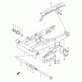 Схема узла: Задний рычаг подвески для Suzuki DR650 DR650RSE