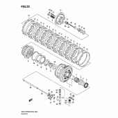 Схема узла: Сцепление для Suzuki GSX-R750