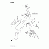Схема вузла: Заднє крило (Model k5/k6/k7/k8) для Suzuki DR-Z400 DR-Z400S