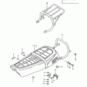 Схема узла: Сиденье для Suzuki TS125