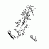 Схема вузла: Рульова траверса для Suzuki GS1000