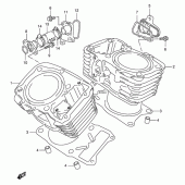 Схема вузла: Циліндр для Suzuki VX800 VX800