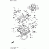 Схема вузла: Головка циліндра Suzuki LS650 Boulevard S40
