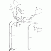 Схема вузла: Кермо & Тросики для Suzuki RF900
