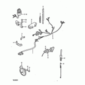 Схема вузла: Електропроводка Suzuki TS250