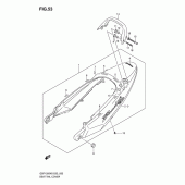 Схема вузла: Задній підсідельний обтічник (Gsf1200k6/ak6) для Suzuki GSF1200 Bandit