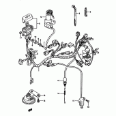 Схема вузла: Електропроводка для Suzuki DR650 DR650RS