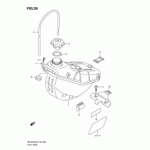 Схема вузла: Паливний бак для Suzuki RM-Z250