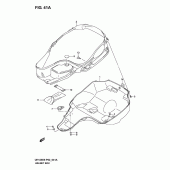 Схема вузла: Багажник для шолома (Model k4/k5/k6) для Suzuki UH125 Burgman