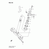 Схема вузла: Рульова траверса (An400l1 e3) для Suzuki AN400 Burgman (EU analogue of SkyWave)