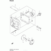 Схема узла: Фара для Suzuki DR650 DR650SE
