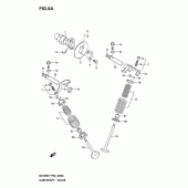 Схема вузла: Camshaft-valve (Model k4/k5/k6/k7) для Suzuki GZ125 Marauder