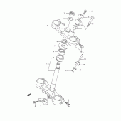 Схема вузла: Рульова траверса (Model m/n) для Suzuki RM250