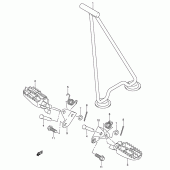 Схема узла: Подножки для Suzuki RM-Z450