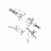 Схема узла: Пульт управления рулевой для Suzuki GS1000