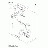 Схема вузла: Ручки з підігрівом (Опція) для Suzuki AN650 Burgman (EU analogue of SkyWave)