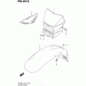Схема вузла: Кожух фари для Suzuki DR650 DR650SE