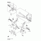 Схема узла: Подножки для Suzuki GSX-R600