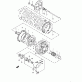 Схема вузла: Зчеплення для Suzuki VS800 Intruder 800