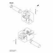 Схема вузла: Пульт управління рульовий (Vzr1800l1 e2) для Suzuki VZR1800 Intruder M1800R/ Boulevard M109R