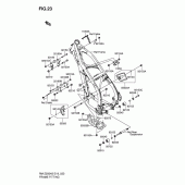 Схема вузла: Кронштейн рами для Suzuki RM-Z250