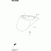 Схема вузла: Накладка паливного бака (Vl800L5 E33) для Suzuki VL800 Boulevard C50T