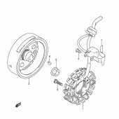 Схема узла: Статор & Ротор (Model l/m/n) для Suzuki DR350