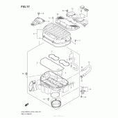 Схема узла: Воздушный фильтр для Suzuki GSX-R600