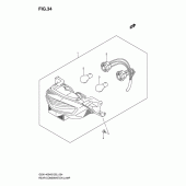 Схема узла: Задний фонарь (Стоп-сигнал) для Suzuki GSX1400