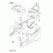Схема узла: Задний подседельный обтекатель для Suzuki SV650