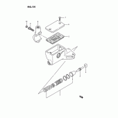 Схема вузла: Головний циліндр зчеплення (See note) для Suzuki VS1400 Intruder 1400