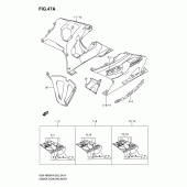 Схема вузла: Нижній обтічник (Gsx-r600k5) для Suzuki GSX-R600
