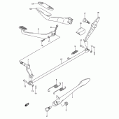 Схема вузла: Підніжка & Задні гальма для Suzuki VL800 Intruder Volusia