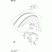 Схема узла: Переднее крыло (Vl800Cl3 E03) для Suzuki VL800 Boulevard C50T